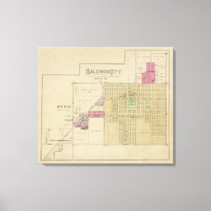 Baldwin Stadt, Douglas County, Kansas Leinwanddruck