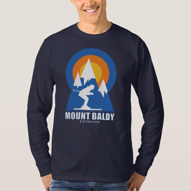 Baldy Mountain Ski Sunset Retro T-Shirt (Vorderseite)