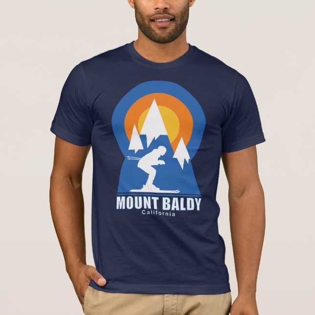 Baldy Mountain Ski Sunset Retro T-Shirt (Vorderseite)