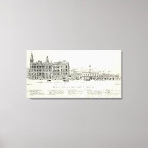 Bale East side Market and Mission Leinwanddruck