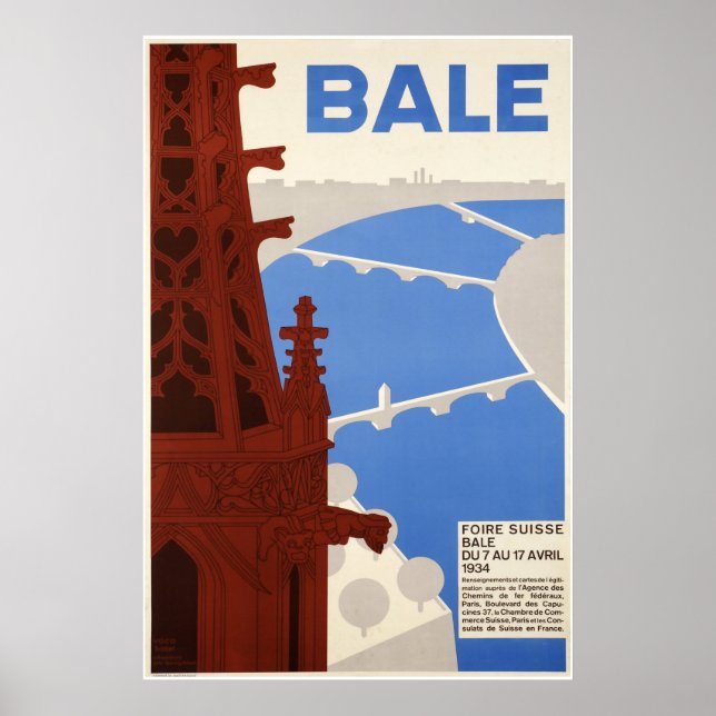 Bâle, foire suisse du 7 au 17 avril 1934, Poster (Vorne)