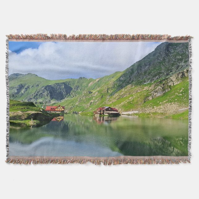 Balea-See-Reflexion – Karpatisches Alpen-Druckbild Decke (Vorderseite)