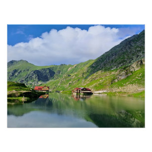 Balea-See-Reflexion – Karpatisches Alpen-Druckbild Poster