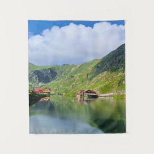 Balea-See-Reflexion – Karpatisches Alpen-Print Wandteppich