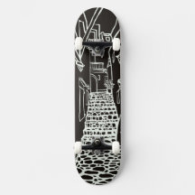 Balearen Line Art Skate Deck