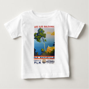 Balearen Vintag Französisch Reisen Baby T-shirt