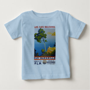 Balearen Vintag Französisch Reisen Baby T-shirt