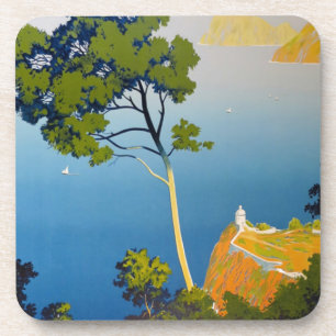 Balearen Vintag Französisch Reisen Getränkeuntersetzer