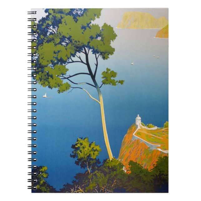 Balearen Vintag Französisch Reisen Notizblock (Vorderseite)