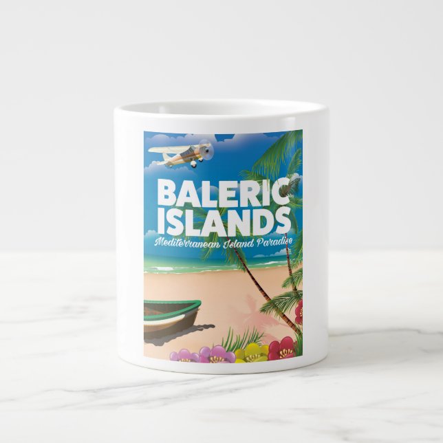 Baleareninseln Jumbo-Tasse (Vorderseite)