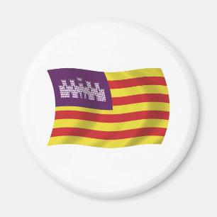 Balearische Inseln Flagge Magnet