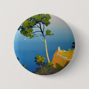 Balearische Inseln Vintage Französische Reise Button