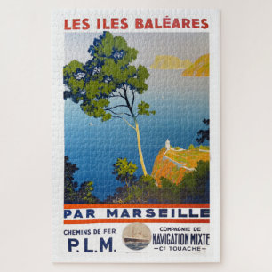 Balearische Inseln Vintage Französische Reise Puzzle