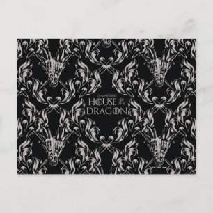 Balerion Skull Pattern Postkarte