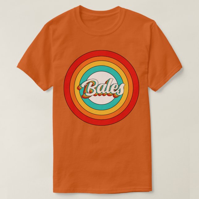 Bales Name Shirt Vintag Bales Circle (Design vorne)