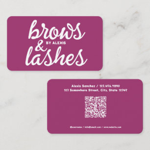 Bälge und Lashes benutzerdefinierte QR Visitenkarte