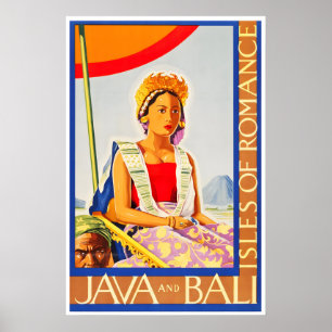 Bali Art Java Reiseplakat Tourismus Prin Poster