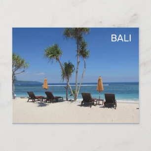 Bali Beach Indonesien Postkarte