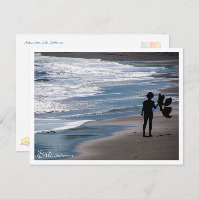 Bali Beach Kite Festival – Travel Postcard Postkarte (Vorne/Hinten)