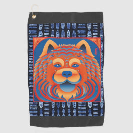 BALI BLISS Chow dog ringside Golfhandtuch