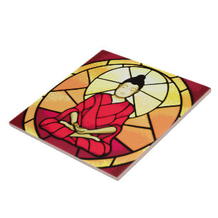 Bali Buddha Fleckglas Fliese