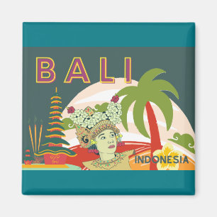 Bali Dancer Holiday Geschenke Magnet