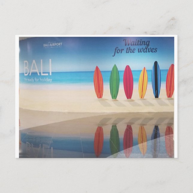 Bali-Gewartet für die Waves-Postkarte Postkarte (Vorderseite)