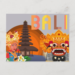 Bali Holiday Postkarte