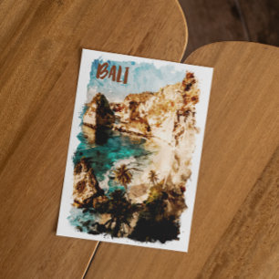 Bali Indonesia Asia Tropical Island Landschaft Postkarte