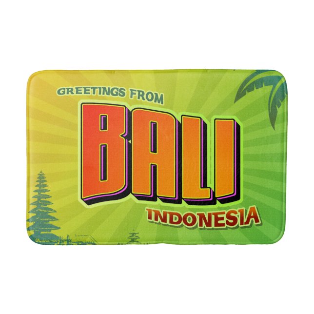 Bali Indonesia Badezimmer Mat Badematte (Vorderseite)