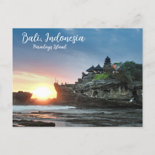 Bali Indonesia Feiertagspostkarte