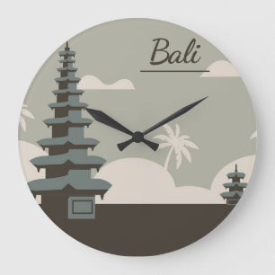 Bali Indonesia Große Wanduhr