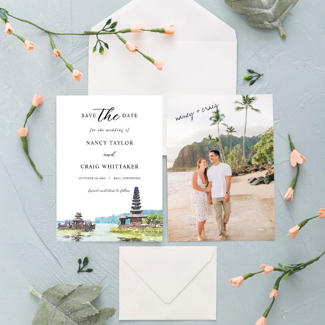 Bali Indonesia Save the Date Card (Von Creator hochgeladen)