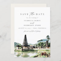 BALI INDONESIA Skyline Wedding Save the Date