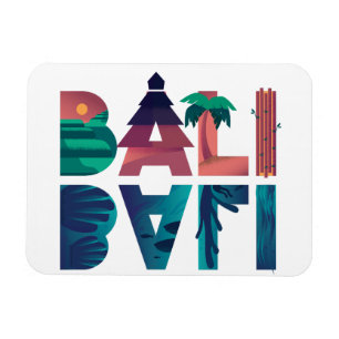 Bali Indonesia Travel Foto Magnet