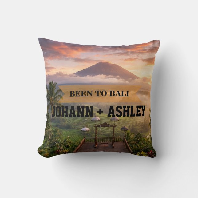 Bali Indonesia Travel Souvenir Throw Pillow Kissen (Vorderseite)