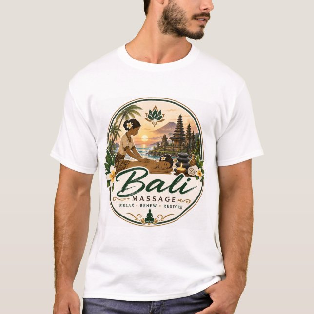 Bali, Indonesien Massage T-Shirt (Vorderseite)