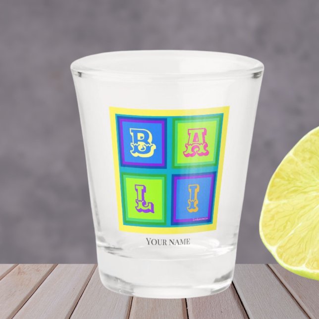 Bali Indonesien modern bunt Schnapsglas (Von Creator hochgeladen)