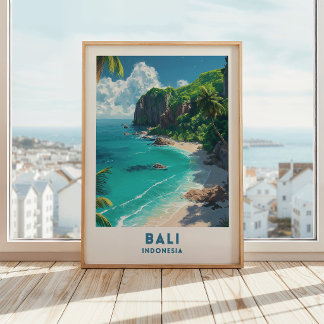 Bali Indonesien Reiseplakat Wandkunst Poster