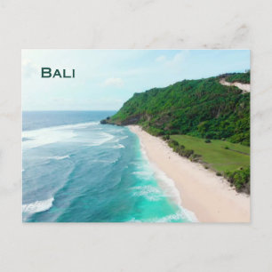 Bali, Indonesien Schöner weißer Sandstrand Postkarte