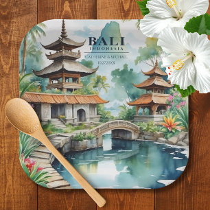 Bali Indonesien Tropische Asiatische Hochzeit im U Pappteller