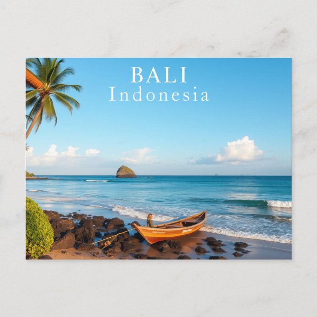 Bali, Indonesische Tropische Reisefotografie Postkarte (Vorderseite)