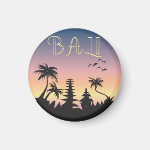 Bali Island Tourismus Zeichen Magnet