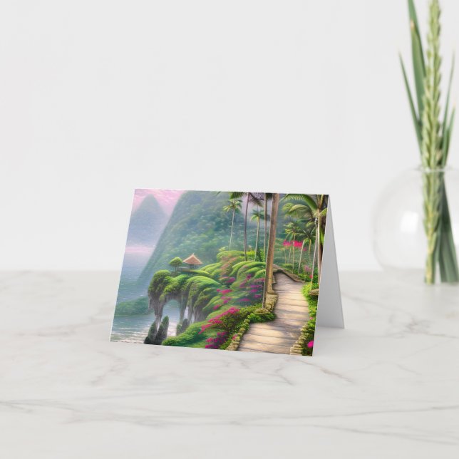 Bali ist eines der beliebtesten Reiseziele in der Dankeskarte (Vorderseite)