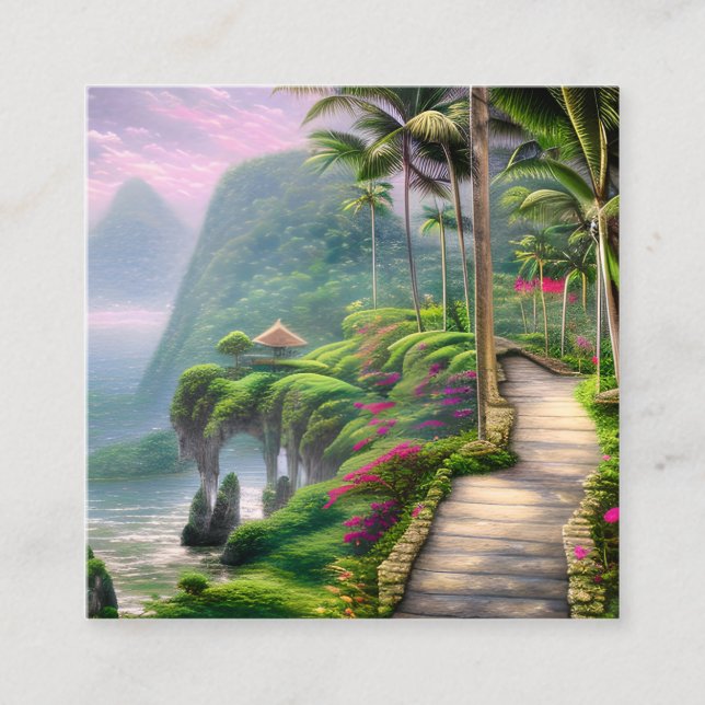 Bali ist eines der beliebtesten Reiseziele in der Quadratische Visitenkarte