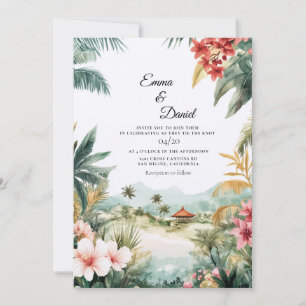 Bali-Landschaft Ziel Hochzeit Einladung