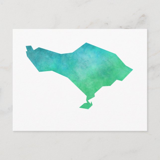 Bali Map Postkarte (Vorderseite)