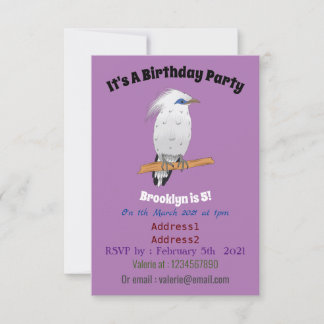 Bali Myna Tropenvogel Einladung