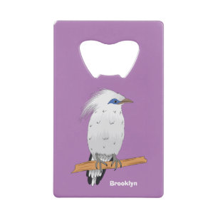 Bali Myna Tropenvogel Geldbeutel Flaschenöffner
