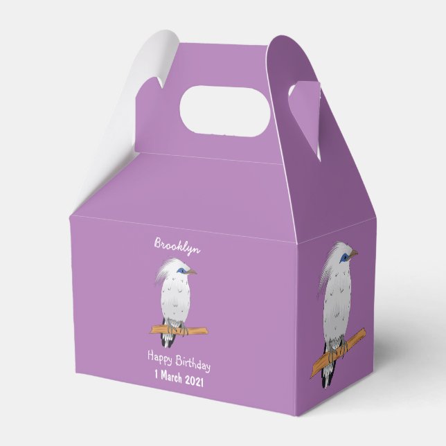 Bali Myna Tropenvogel Geschenkschachtel (Vorderseite)